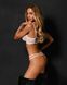Комплект Obsessive Premisis White 3-pcs crotchless set 2XL/3X SX3120 фото 5