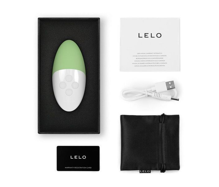 Музыкальный вибратор для клитора LELO SIRI 3 Green, вибрации в ритме звуков без смартфона SX0695