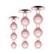 Набор анальных игрушек Rosy Gold - Metal Butt Plug Set 3 Pieces SX3070 фото 1