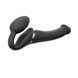 Безремінний страпон з вібрацією Strap-On-Me Vibrating Black M, діаметр 3,8см, пульт ДК, регульований SO3354 фото 1
