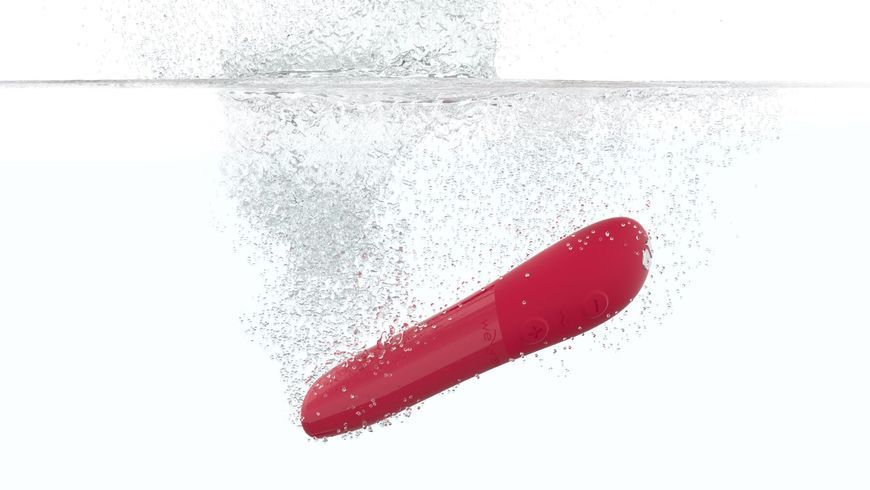 Мощная вибропуля Tango X Cherry Red by We-Vibe, 7 режимов вибрации, 8 уровней интенсивности SO6932