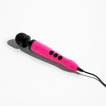 Вібромасажер DOXY Die Cast 3 Hot Pink, дуже потужний, живлення 220В, металевий корпус SX2459