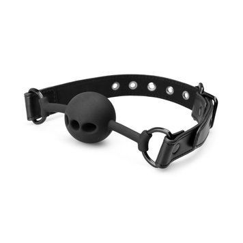 Воздухопроницаемый кляп Bedroom Fantasies: Breathable Silicone Ball Gag, черный SO8816