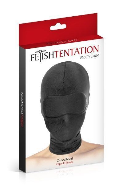 Капюшон для БДСМ Fetish Tentation Closed Hood с закрытыми глазами и ртом SO3757