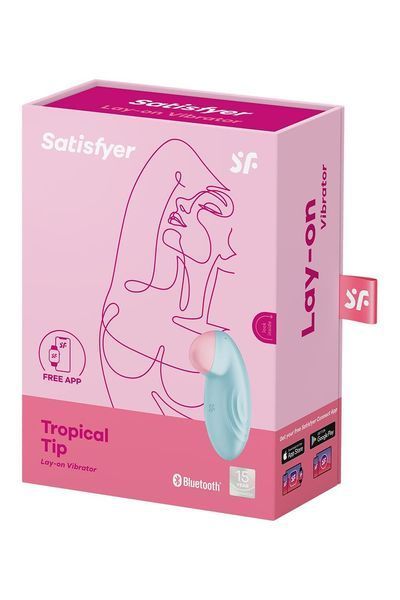 Смарт-вибратор для клитора Satisfyer Tropical Tip Light Blue SO7142