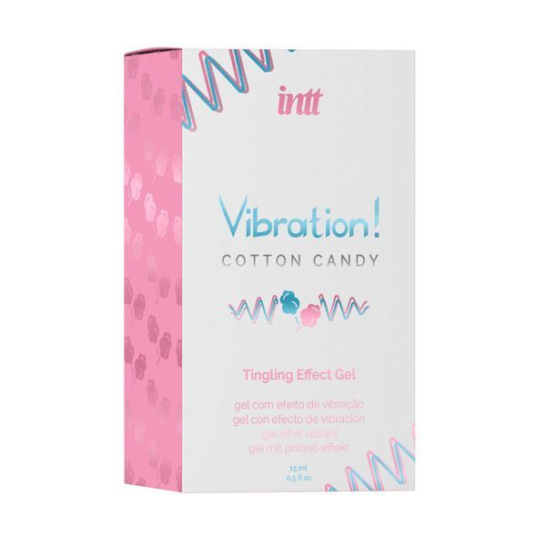 Рідкий вібратор Intt Vibration Cotton Candy (15 мл), густий гель, дуже смачний, діє до 30 хвилин SO9812