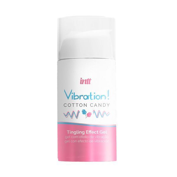 Рідкий вібратор Intt Vibration Cotton Candy (15 мл), густий гель, дуже смачний, діє до 30 хвилин SO9812