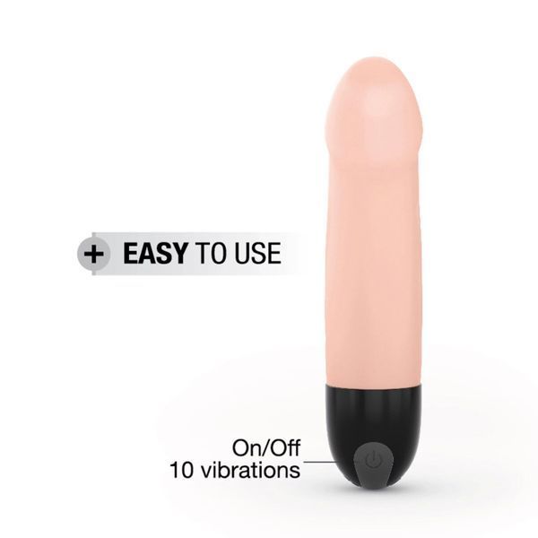 Вибратор Dorcel Real Vibration S Flesh 2.0, диам 3,7см, перезаряжаемый, для точки G SO7392