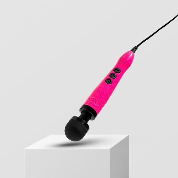 Вібромасажер DOXY Die Cast 3 Hot Pink, дуже потужний, живлення 220В, металевий корпус SX2459