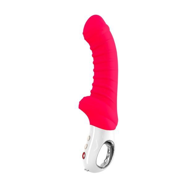 Вибратор для точки G Fun Factory TIGER india red, ребристый, подходит для анальной стимуляции SX0939