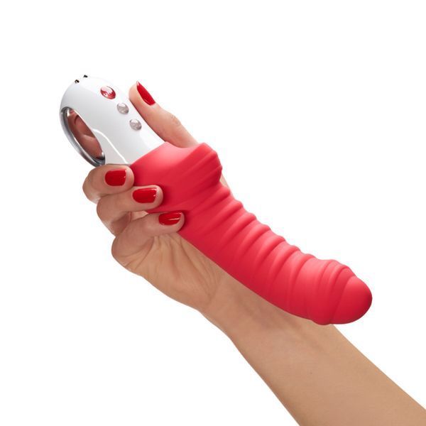 Вибратор для точки G Fun Factory TIGER india red, ребристый, подходит для анальной стимуляции SX0939