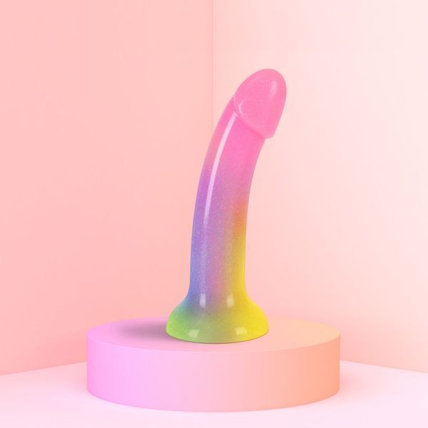 Дилдо з градієнтом та блискітками Love To Love Dildolls &mdash; Stargazer, ультрам&rsquo;який SO9013