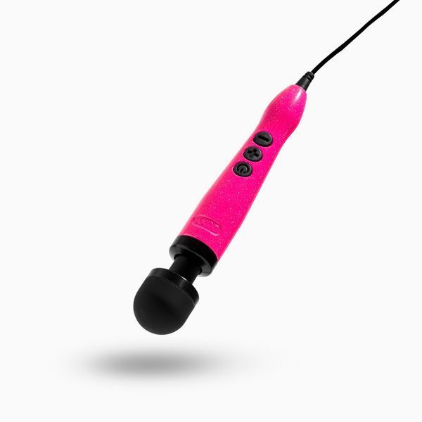 Вібромасажер DOXY Die Cast 3 Hot Pink, дуже потужний, живлення 220В, металевий корпус SX2459