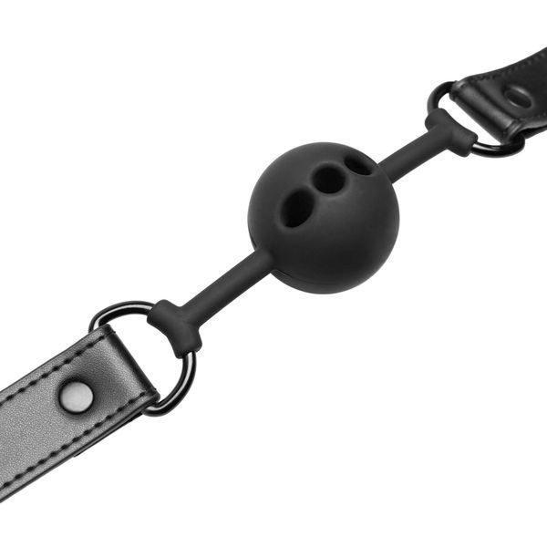 Повітропроникний кляп Bedroom Fantasies: Breathable Silicone Ball Gag, чорний SO8816