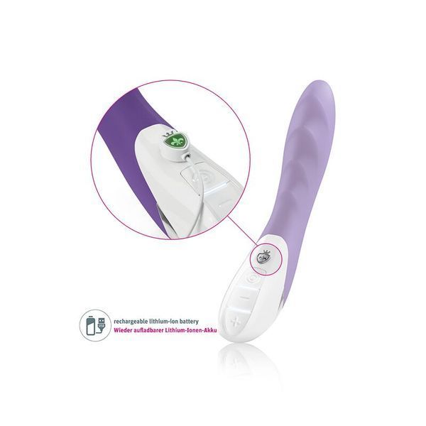 Мощный вибратор Mystim Sassy Simon Purple с двумя моторами и стимулирующим рельефом SO3468
