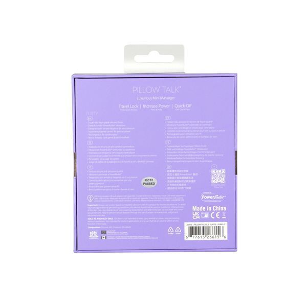 Роскошный вибратор Pillow Talk Flirty Purple Special Edition, Сваровски, повязка на глаза+игра SO6854
