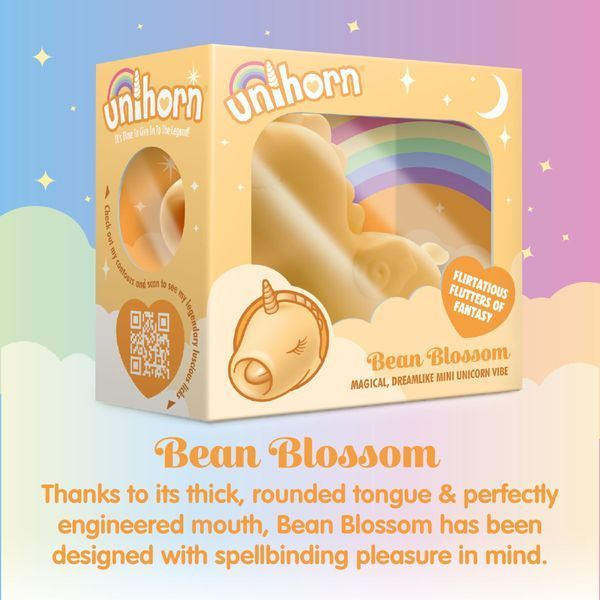 Вибратор-единорожка Unihorn &ndash; Bean Blossom, пульсирующий язычок SX2856