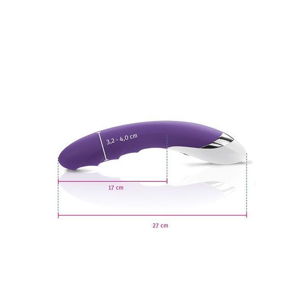 Мощный вибратор Mystim Sassy Simon Purple с двумя моторами и стимулирующим рельефом SO3468