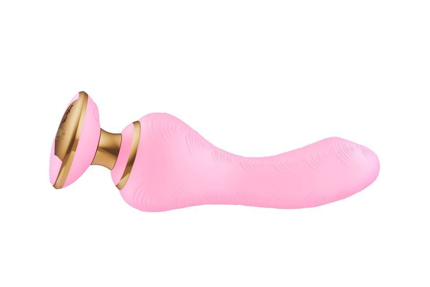 Вибратор для точки G Shunga Sanya Light Pink, гибкий ствол SO6904