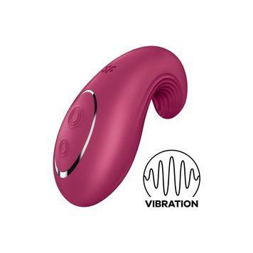 Вибратор Satisfyer Dipping Delight Berry, 2 мотора, гибкий кончик SO6990