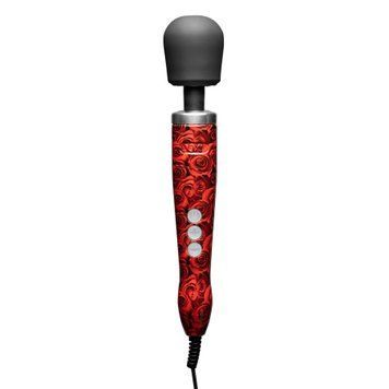 Вібромасажер DOXY Die Cast ROSE PATTERN, дуже потужний, живлення 220В, металевий корпус SO8017