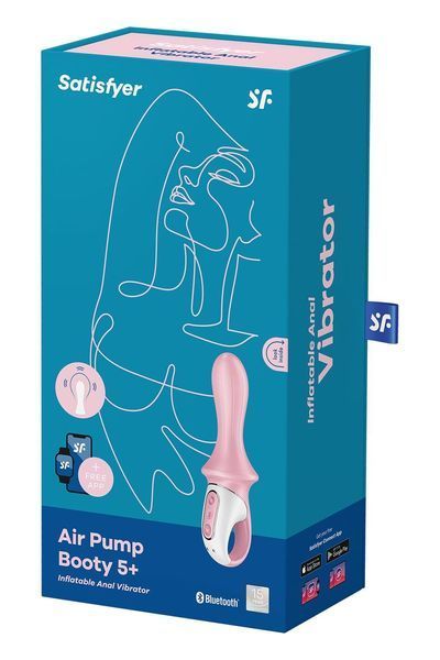 Анальний смарт-вібратор Satisfyer Air Pump Booty 5+, надувається SO6717