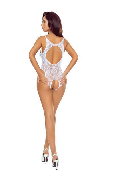 Боди с открытым доступом Passion BS112 One Size, white SX2477