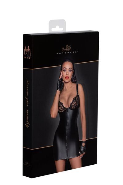 Сукня з мокрим ефектом Noir Handmade F254 Powerwetlook mini-dress, XXL SX0169