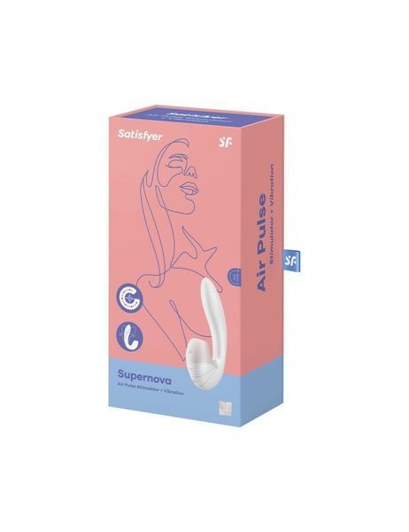 Вакуумный вибратор Satisfyer Supernova White, 2 положения ствола SO6109