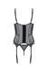 Корсет Passion LEAFA CORSET black, XXL/XXXL, мягкие чашки, зажимы для чулок, стринги в комплекте SX0505 фото 4