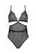 Боді Passion AMBERLY BODY black, L/XL, відкрита спина, низ стрінги SX0455 фото 3