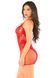 Платье Leg Avenue Lace and Net Mini Dress with Dual Strap One Size, Red SX1734 фото 3
