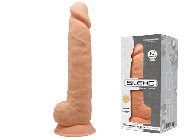 Фалоімітатор реалістичний SilexD Arnold Flesh (MODEL 5 size 10in), двошаровий, силікон+Silexpan SO5969