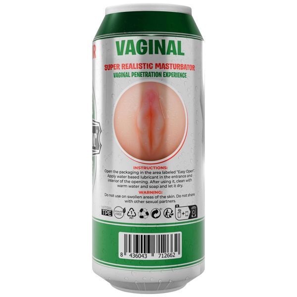 Мастурбатор-вагіна Alive Heineken Vagina II у вигляді банки пива, реалістичний SX1392