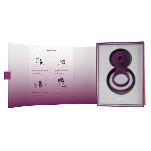 Подвійне ерекційне кільце з вібрацією Svakom Tammy Violet SO4853
