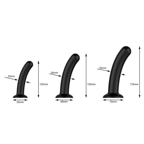 Набір дилдо Nexus Dilating Set (17 см, 15 см, 12,5 см) SX1341