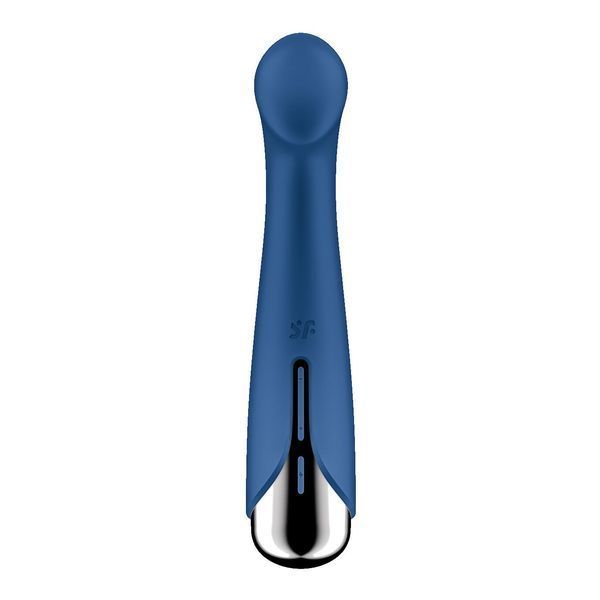 Вібратор з ротацією Satisfyer Spinning G-Spot 1 Blue, плоский майданчик для стимуляції точки G SX0556