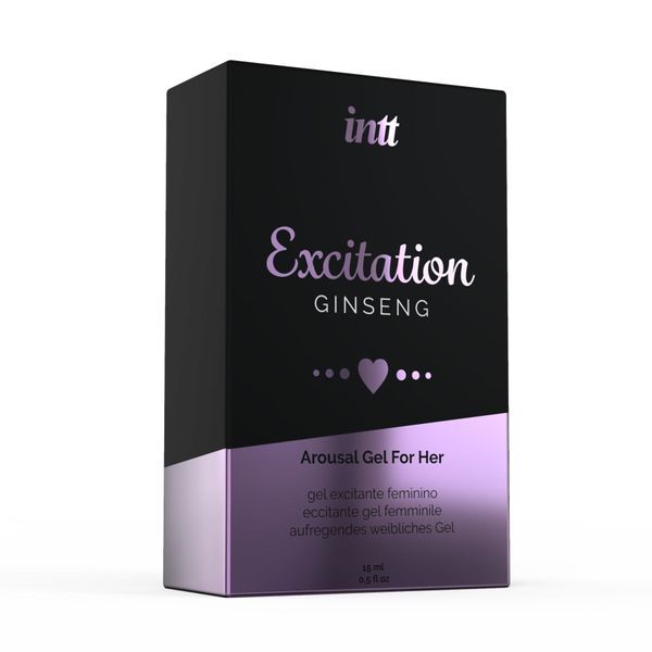 Стимулирующий интимный гель Intt Excitation с экстрактом женьшеня и жидкой вибрацией, 15 мл SO2937