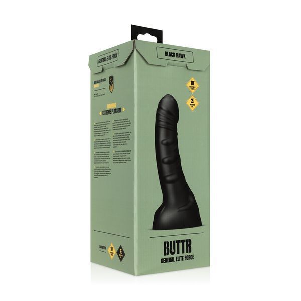 Фалоімітатор BUTTR - Black Hawk Curved Anal Dildo SX2212