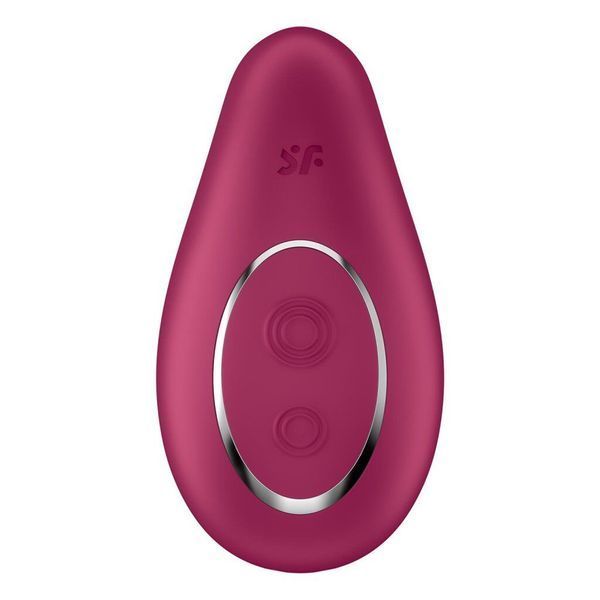 Вібратор Satisfyer Dipping Delight Berry, 2 мотори, гнучкий кінчик SO6990