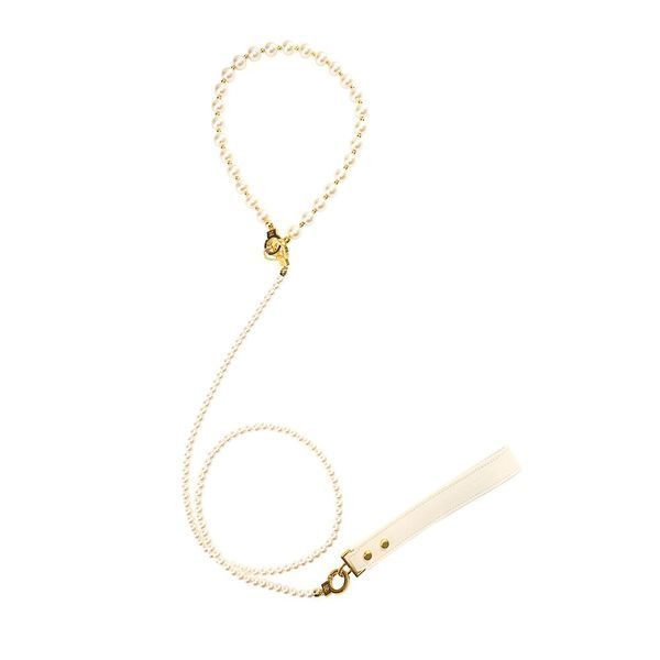 Жемчужный ошейник с поводком LOCKINK Pearl Collar & Leash Set SX0910