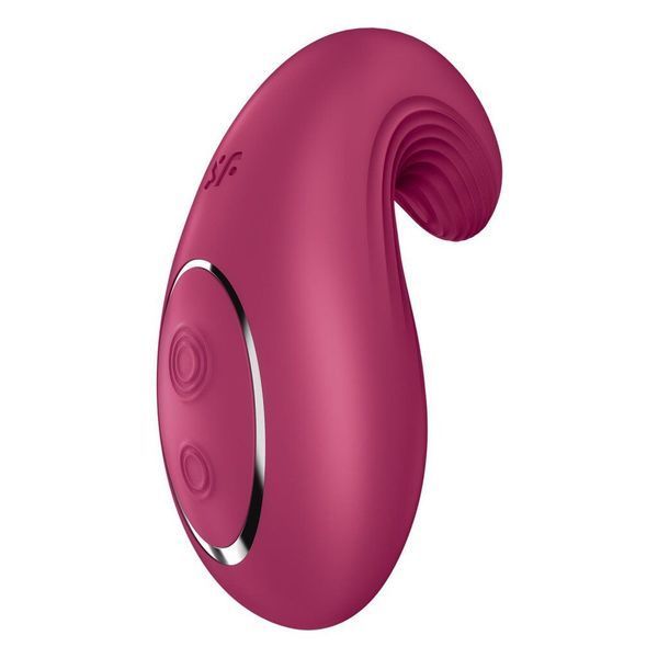 Вібратор Satisfyer Dipping Delight Berry, 2 мотори, гнучкий кінчик SO6990