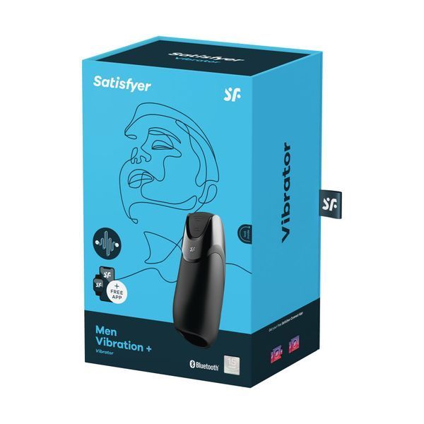 Смарт-мастурбатор с вибрацией Satisfyer Men Vibration+, 2 мотора, 14 режимов, водонепроницаемый SO8628