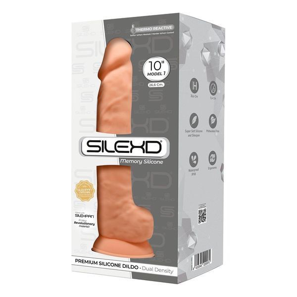 Фалоімітатор реалістичний SilexD Arnold Flesh (MODEL 5 size 10in), двошаровий, силікон+Silexpan SO5969