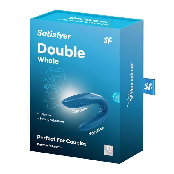 Вібратор для пар Satisfyer Double Whale з двома моторчиками SO1643