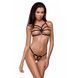 Трусики стринги из стреп Passion Exclusive ARMANDA THONG XXL/XXXL, black SO1582 фото 1