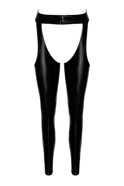 Леггинсы Noir Handmade F323 Rebel, M, black, под латекс, с открытыми бедрами и ягодицами SX0370