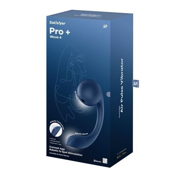 Смарт-стимулятор точки G + вакуумный стимулятор клитора Satisfyer Pro+ Wave 4 Connect App SX2171