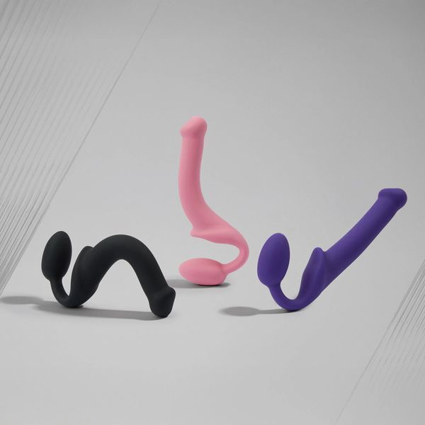Безремінний страпон Strap-On-Me Rose XL, повністю регульований, діаметр 4,5 см SX2570