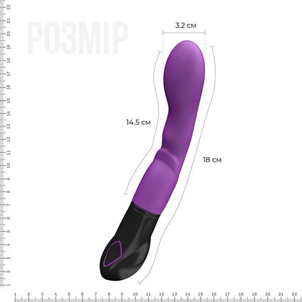 Вібратор Adrien Lastic Nyx, стимуляція точки G і входа у піхву AD11043